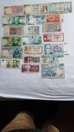 bankbiljetten, 20 gebruikte bankbiljetten., Verzenden, Overige landen, Setje