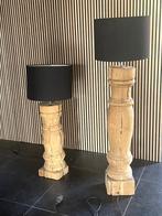 Landelijke robuuste schemerlampen, Huis en Inrichting, Lampen | Lampenkappen, Gebruikt, Rond, Ophalen of Verzenden, Landelijk