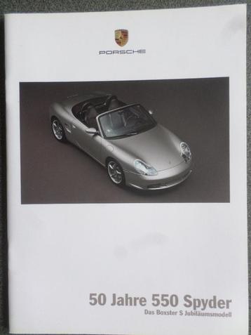 Porsche Boxster 50 Jahre 550 Spyder Jubileum Brochure beschikbaar voor biedingen