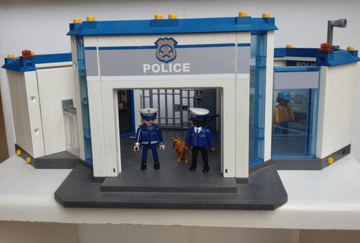 politiebureau, politie, agent, Kinderen en Baby's, Speelgoed | Playmobil, Gebruikt, Complete set, Ophalen