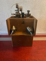 Historisch zuurstofapparaat in Houten Kist, Antiek en Kunst, Antiek | Gereedschap en Instrumenten, Ophalen of Verzenden