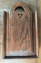 MOOIE ANTIEKE HOUTEN SCHOOLTAS, Ophalen of Verzenden