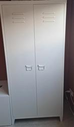 Kledingkast | Lockerkast Leipzig | Wit, Ophalen, Met hangruimte, 50 tot 100 cm, Zo goed als nieuw