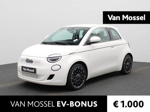 Fiat 500e La Prima 42 kWh | Leder | Navi | ECC | PDC | LMV |, Auto's, Fiat, Bedrijf, Te koop, 500E, ABS, Achteruitrijcamera, Airbags