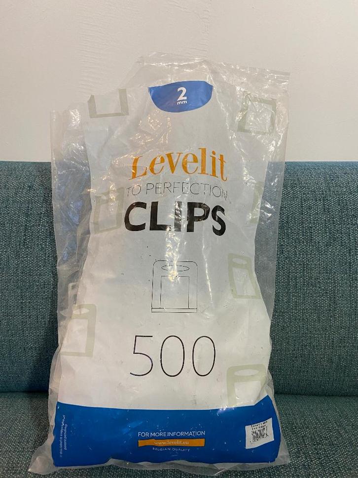 Levelit clips 2 mm, Doe-het-zelf en Verbouw, Tegels, Nieuw, Overige typen, Overige materialen, Minder dan 20 cm, Minder dan 20 cm