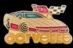 Corvette pin- geelrood epoxy, Verzenden, Nieuw, Transport, Speldje of Pin