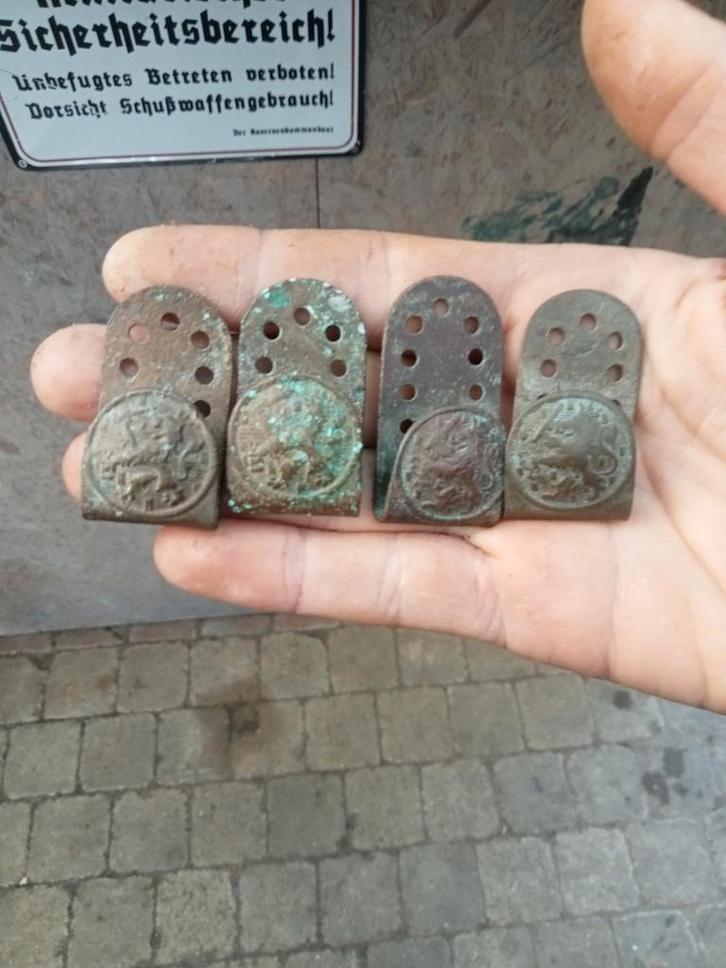 WW2 Nederlands Leger Riemhaken/Koppelhaken, Antiek en Kunst, Antiek | Overige Antiek, Ophalen of Verzenden