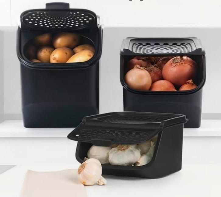 Tupperware Smart set (3) - Bewaar je groenten optimaal!, Huis en Inrichting, Keuken | Tupperware, Zo goed als nieuw, Bak of Kom