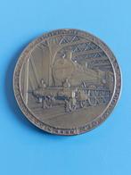 Penning 50 jaar staatsspoorwegen Wienecke, Ophalen of Verzenden, Brons, Nederland