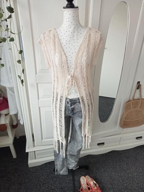 Gehaakt vest " Maat L ", Kleding | Dames, Truien en Vesten, Zo goed als nieuw, Maat 42/44 (L), Overige kleuren, Ophalen of Verzenden