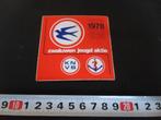 sticker KNVB zwaluwen jeugd aktie 1978, Ophalen, Zo goed als nieuw, Bedrijf of Vereniging