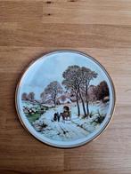 Edwardian Bord - Landschap in Winter Koekkoek, Ophalen of Verzenden