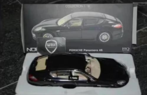 1:18 PORSCHE PANAMERA 4S black Norev HQ in doos WRH, Hobby en Vrije tijd, Modelauto's | 1:18, Zo goed als nieuw, Auto, Norev, Verzenden