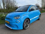 Abarth 500e Scorpionissima Cabrio Poison Blue met Subsidie, Auto's, Te koop, Leder en Stof, Elektrisch, Adaptieve lichten