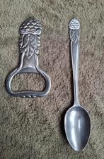 Gero zilmeta 361 model Braam: theelepel en flessenopener, Ophalen of Verzenden