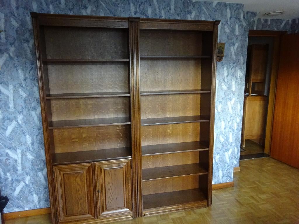 Slaapkamer met Bureel, 2 boekenkasten en 2 lade kasten, Huis en Inrichting, Slaapkamer | Matrassen en Bedbodems, Gebruikt, 90 cm