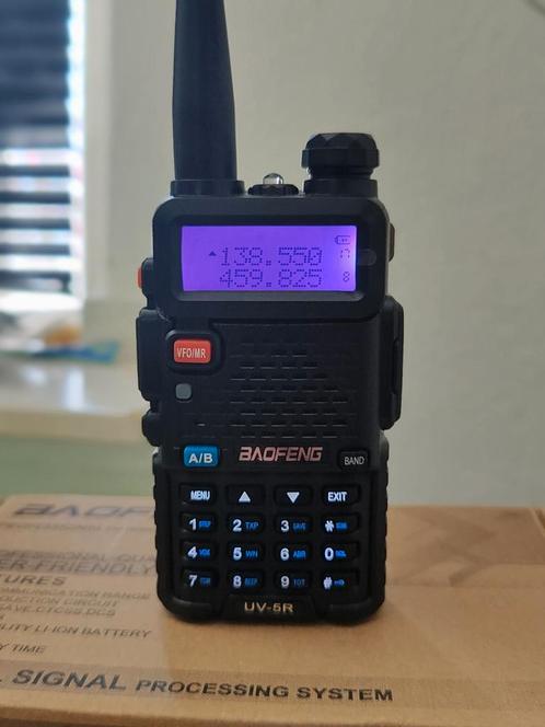 Baofeng UV-5r porto/scanner scheepv, amateur unlocked mod, Telecommunicatie, Portofoons en Walkie-talkies, Zo goed als nieuw, Ophalen of Verzenden