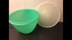 Tupperware retro vintage slabol trommel slabak mintgroen, Groen, Gebruikt, Ophalen of Verzenden, Bus of Trommel