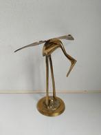 Vintage kleine messing kraanvogel, Ophalen of Verzenden