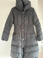 Lange donkergrijs/ zwarte winterjas M, Kleding | Dames, Jassen | Winter, Ophalen of Verzenden, Zo goed als nieuw, Zwart
