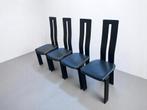 Set van 4 designstoelen van Pietro Costantini – Italië 1970, Ophalen, -, Ello, Zwart