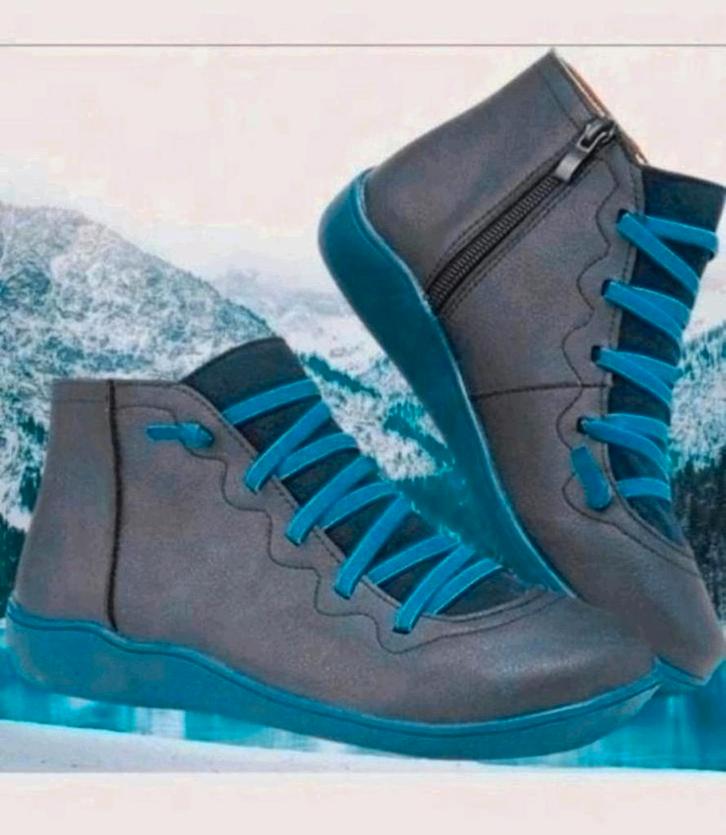 Nieuw waterdichte enkellaarsje maat 40., Kleding | Dames, Schoenen, Nieuw, Lage of Enkellaarzen, Grijs, Ophalen of Verzenden