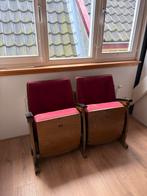 Bioscoopstoelen, Huis en Inrichting, Stoelen, Ophalen, Gebruikt, Twee, Stof
