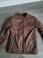 NIEUW! ANGELO LITRICO SUEDE BIKERJAS | BIKER JACK BRUIN | M, Bruin, Maat 48/50 (M), Angelo Litrico, Nieuw