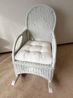 Rieten schommelstoel babykamer incl. kussen, Ophalen, Zo goed als nieuw, Stoel(en)