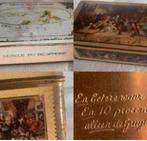 2 oude blikjes: koekje van de Gruyter, Ophalen of Verzenden, Gebruikt, Koek(jes)