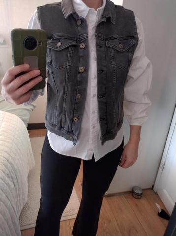 Studio Anneloes gilet, denim vest in maat M. Grijs  beschikbaar voor biedingen
