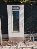 Hardhouten tuindeur incl kozijn, Doe-het-zelf en Verbouw, Kozijnen en Schuifpuien, 75 tot 150 cm, Deurkozijn, Ophalen of Verzenden