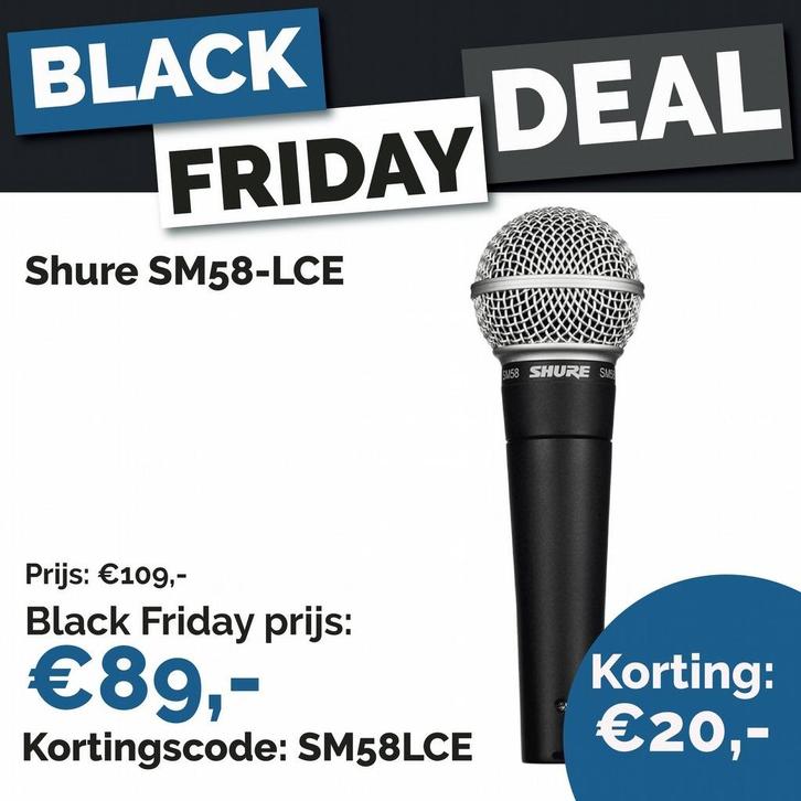 Shure SM58-LCE - Dynamische Microfoon, Muziek en Instrumenten, Microfoons, Nieuw, Zangmicrofoon, Ophalen of Verzenden