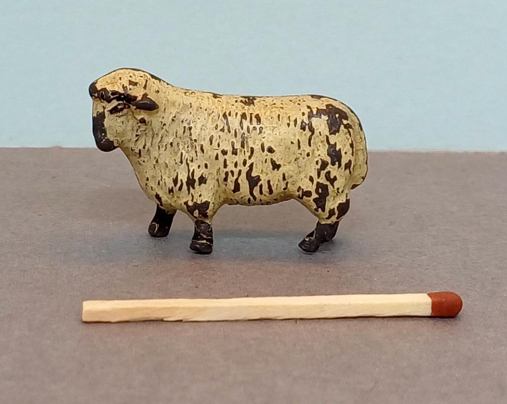 Schaap, miniatuur, van metaal, Ophalen of Verzenden, Gebruikt, Dier