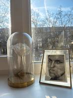 IKEA Glazen Stolp met Gouden Onderkant - Decoratie, Ophalen of Verzenden, Zo goed als nieuw