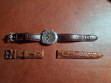mooie Omega Chronostop Driver + extra krokodillenleren band beschikbaar voor biedingen