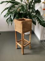 Vintage Tiki Retro Ibiza  Rotan Bamboe planten standaard, Ophalen of Verzenden
