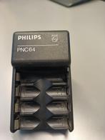 Philips batterijoplader voor 4 AA batterijen, Audio, Tv en Foto, Opladers, Ophalen of Verzenden, Zo goed als nieuw