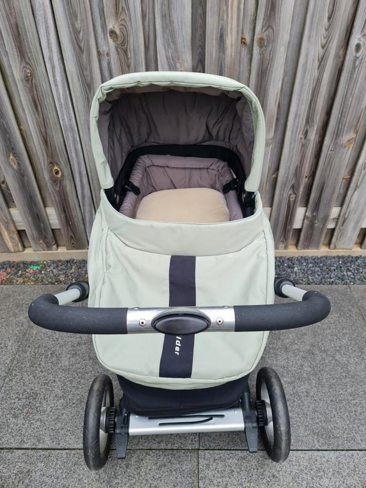 Mutsy Slider Combiwagen + Accessoires, Kinderen en Baby's, Kinderwagens en Combinaties, Gebruikt, Combiwagen, Mutsy, Met reiswieg