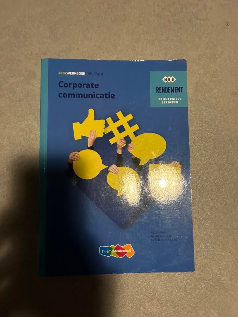 Corporate communicatie, Boeken, Ophalen of Verzenden, Zo goed als nieuw, Overige niveaus