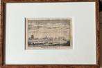 Woudrichem. Workum van de Lantzij Kopergravure Abr.Rademaker, Antiek en Kunst, Kunst | Etsen en Gravures, Verzenden