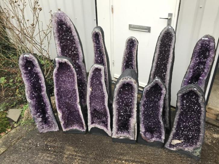 Amethist, Geode en Clusters, in diverse maten en prijs !!, Verzamelen, Mineralen en Fossielen, Mineraal, Ophalen of Verzenden