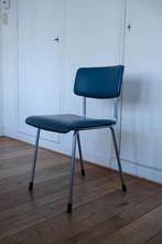 Industriële stoel, Huis en Inrichting, Stoelen, Ophalen, Gebruikt, Blauw, Eén