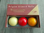 Biljart ballen. Belgian aramith Balls, Sport en Fitness, Biljarten en Poolen, Ophalen of Verzenden, Zo goed als nieuw, Keu of Ballen