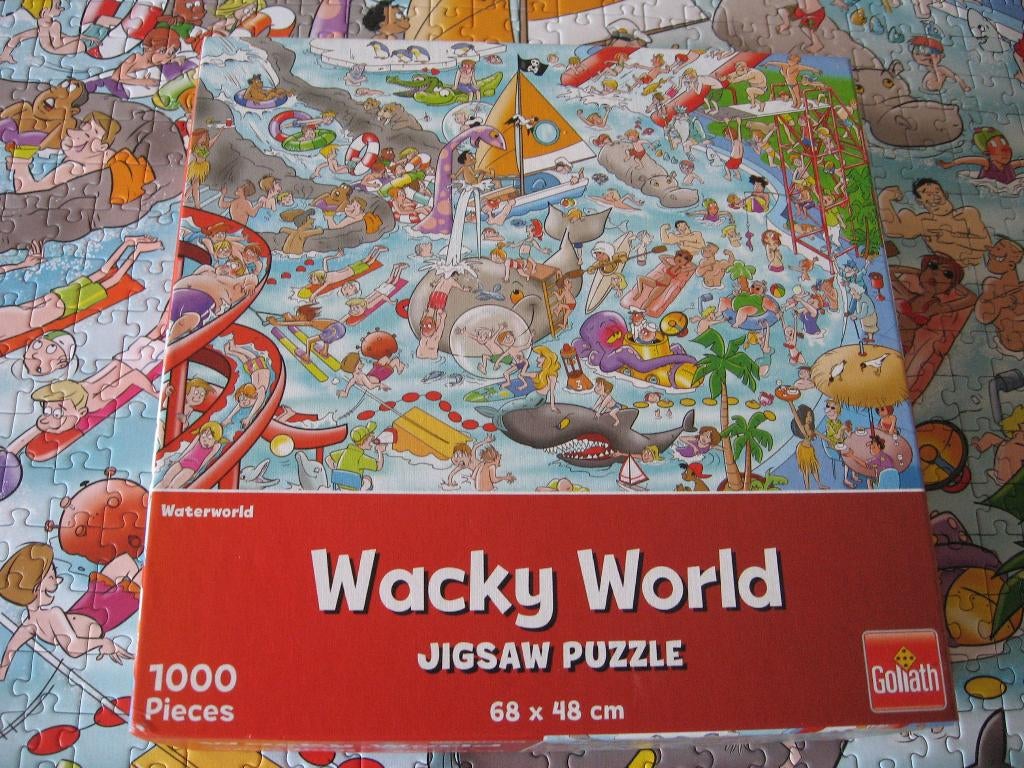 Wacky World 1000 stukjes WATERWORLD, Ophalen of Verzenden, 500 t/m 1500 stukjes, Gebruikt, Legpuzzel