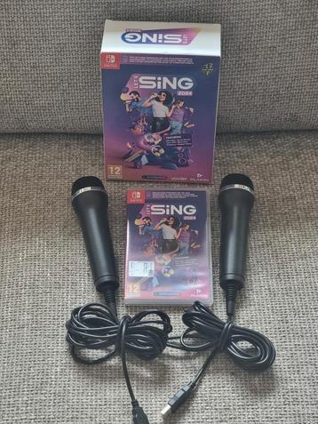 Let's Sing 2024 + 2 mics - Nintendo Switch - als nieuw! beschikbaar voor biedingen