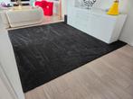 Luxe wollen vloerkleed/karpet zwart hoogpolig 3x3 meter, Ophalen, Zwart, Vierkant, 200 cm of meer