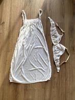 See-through jurkje + bh, Kleding | Dames, Verzenden, Wit, Setje