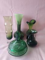 Mooi set groen glas, Antiek en Kunst, Antiek | Glas en Kristal, Ophalen of Verzenden
