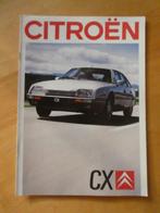Citroen CX serie 2 folder 1987, Ophalen of Verzenden, Zo goed als nieuw, Citroën